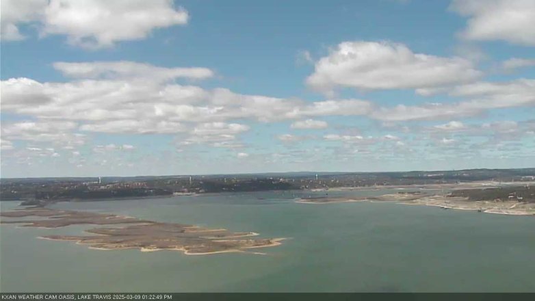 Lake Travis webcam, March 9, 2025 1:25 PM CT