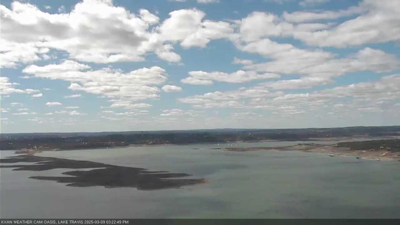 Lake Travis webcam, March 9, 2025 3:25 PM CT