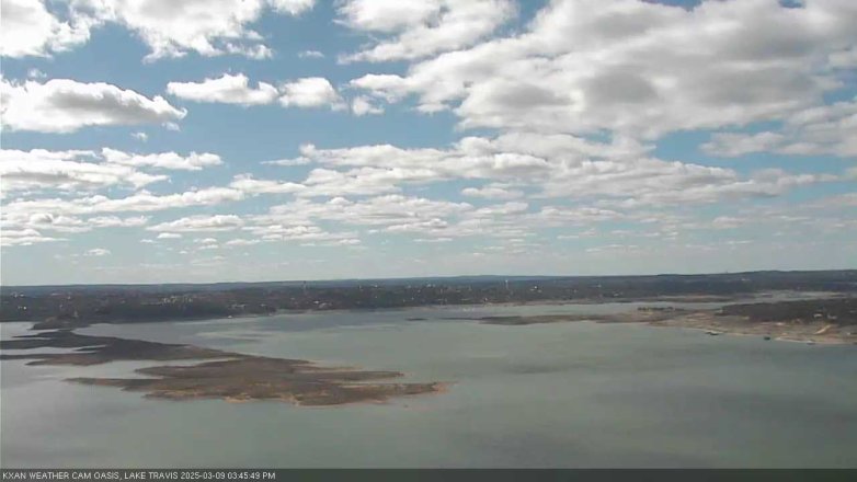 Lake Travis webcam, March 9, 2025 3:45 PM CT