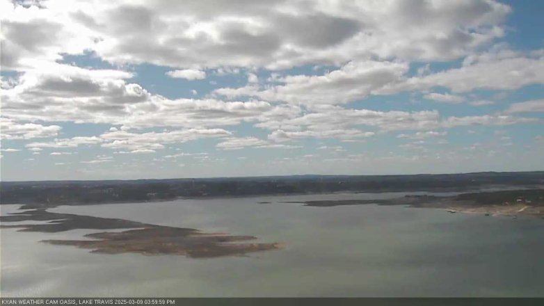 Lake Travis webcam, March 9, 2025 4:00 PM CT