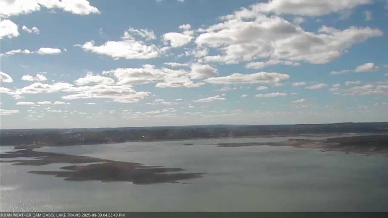 Lake Travis webcam, March 9, 2025 4:25 PM CT