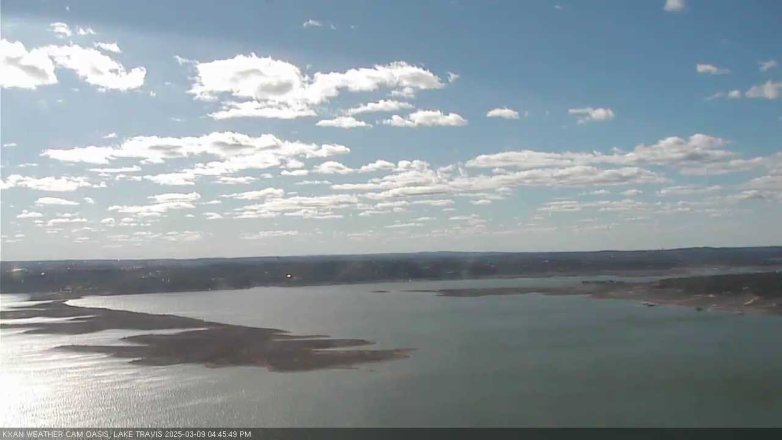 Lake Travis webcam, March 9, 2025 4:45 PM CT