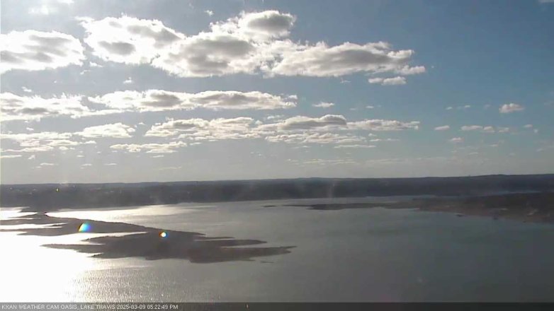 Lake Travis webcam, March 9, 2025 5:25 PM CT