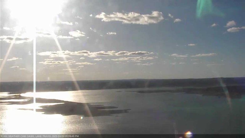 Lake Travis webcam, March 9, 2025 6:00 PM CT