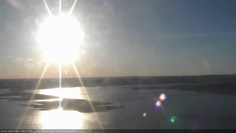 Lake Travis webcam, March 9, 2025 6:45 PM CT