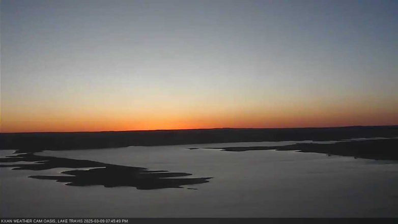 Lake Travis webcam, March 9, 2025 7:45 PM CT