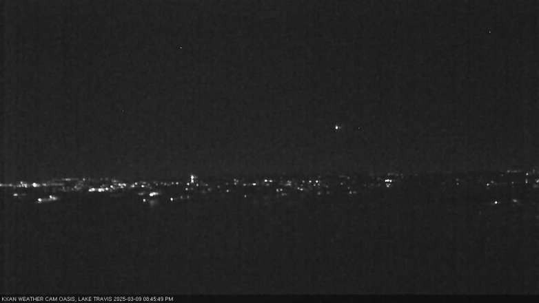 Lake Travis webcam, March 9, 2025 8:45 PM CT