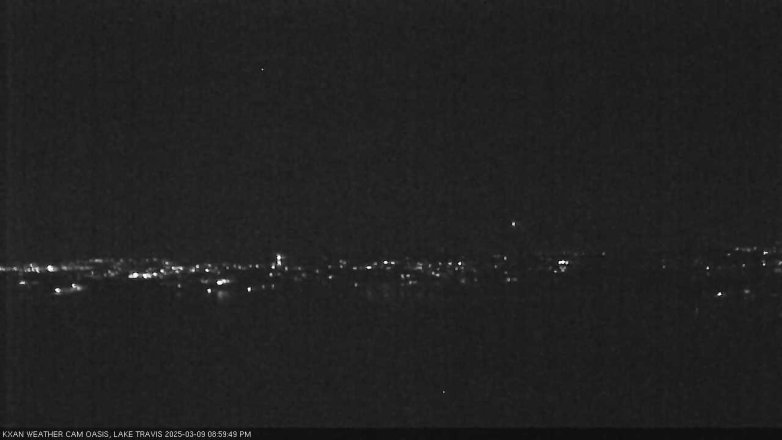 Lake Travis webcam, March 9, 2025 9:00 PM CT