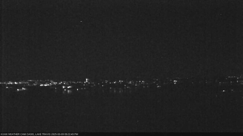Lake Travis webcam, March 9, 2025 9:25 PM CT