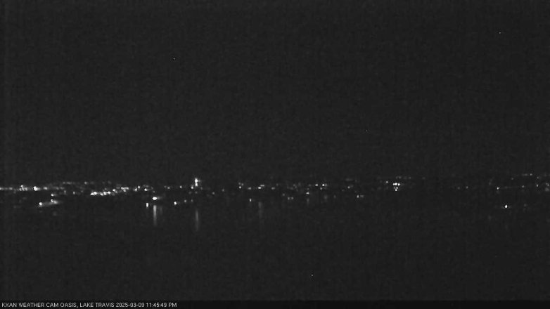 Lake Travis webcam, March 9, 2025 11:45 PM CT