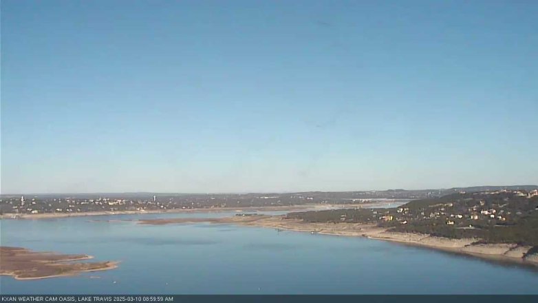 Lake Travis webcam, March 10, 2025 9:00 AM CT