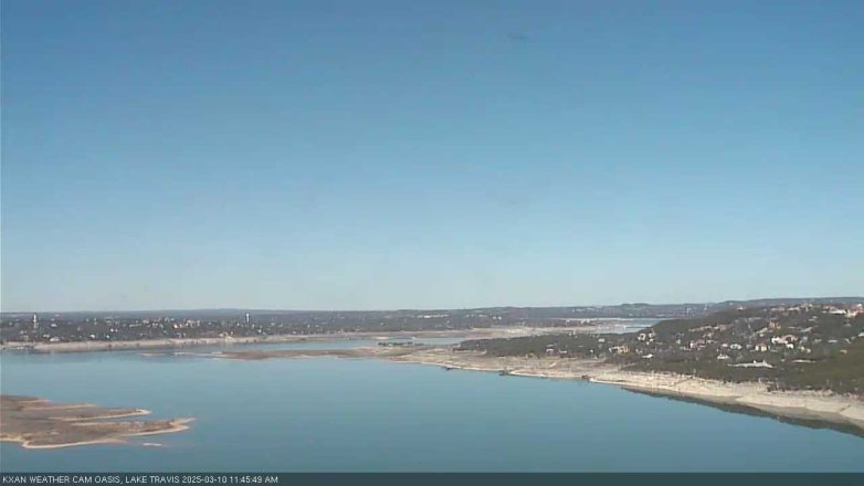 Lake Travis webcam, March 10, 2025 11:45 AM CT