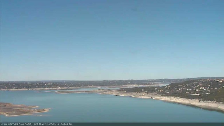Lake Travis webcam, March 10, 2025 12:45 PM CT