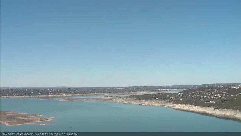 Lake Travis webcam, March 10, 2025 1:00 PM CT