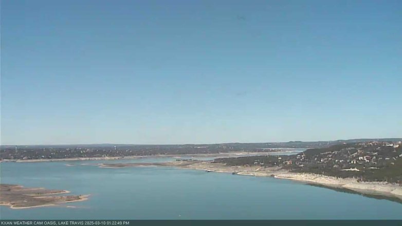 Lake Travis webcam, March 10, 2025 1:25 PM CT