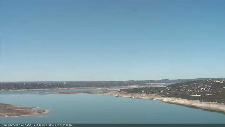 Lake Travis webcam, March 10, 2025 1:45 PM CT