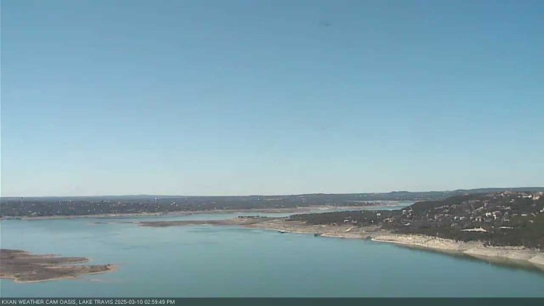 Lake Travis webcam, March 10, 2025 3:00 PM CT