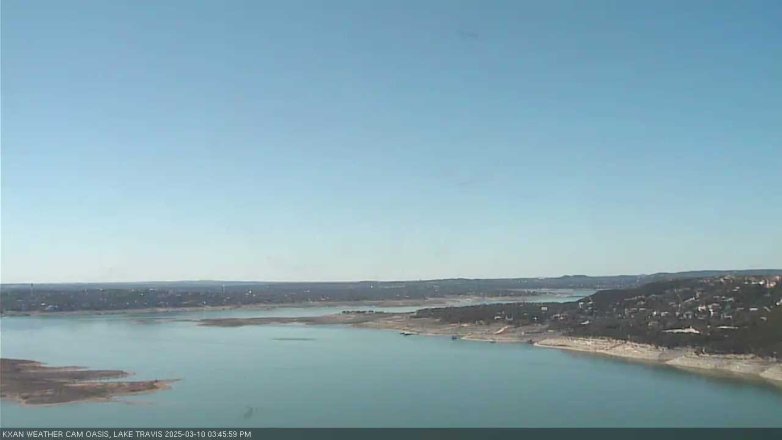 Lake Travis webcam, March 10, 2025 3:45 PM CT