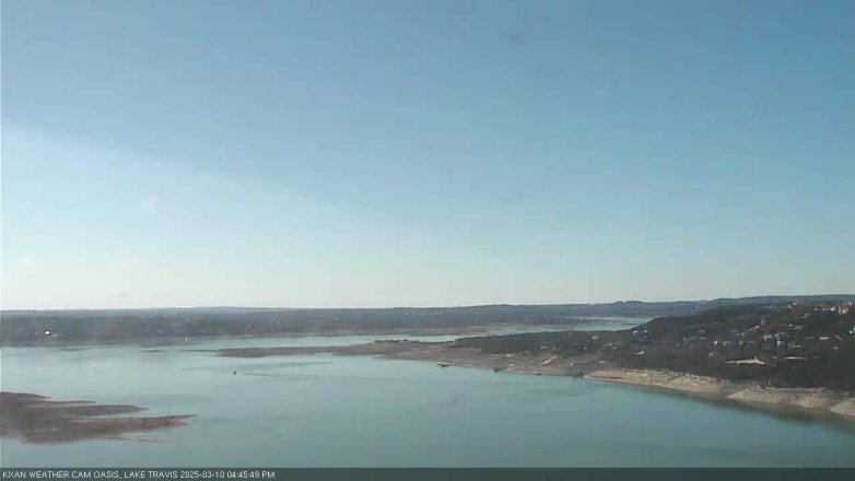 Lake Travis webcam, March 10, 2025 4:45 PM CT