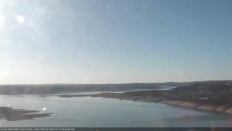 Lake Travis webcam, March 10, 2025 5:45 PM CT