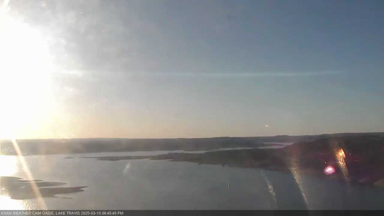 Lake Travis webcam, March 10, 2025 6:45 PM CT