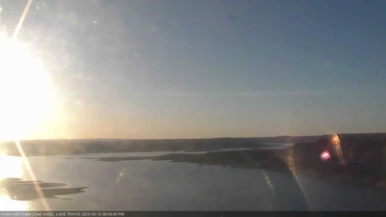 Lake Travis webcam, March 10, 2025 7:00 PM CT