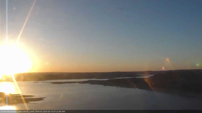 Lake Travis webcam, March 10, 2025 7:25 PM CT
