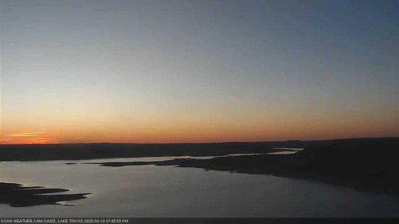 Lake Travis webcam, March 10, 2025 7:45 PM CT