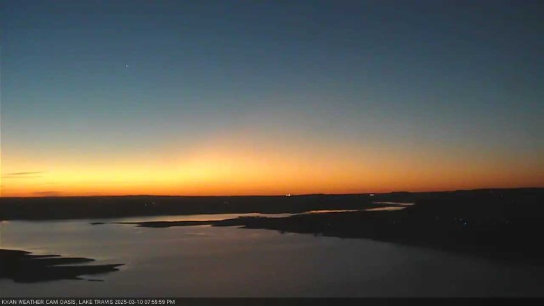 Lake Travis webcam, March 10, 2025 8:00 PM CT