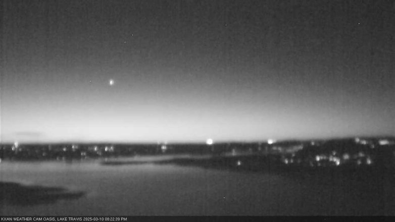 Lake Travis webcam, March 10, 2025 8:25 PM CT