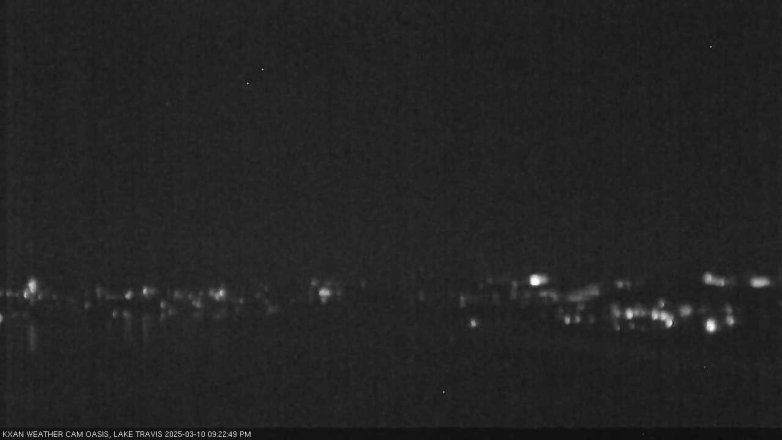 Lake Travis webcam, March 10, 2025 9:25 PM CT