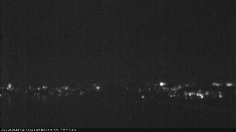 Lake Travis webcam, March 10, 2025 10:00 PM CT