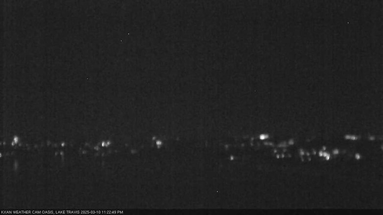 Lake Travis webcam, March 10, 2025 11:25 PM CT
