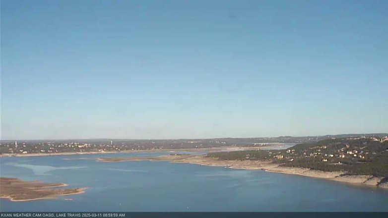 Lake Travis webcam, March 11, 2025 9:00 AM CT
