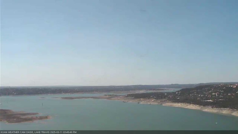 Lake Travis webcam, March 11, 2025 3:45 PM CT