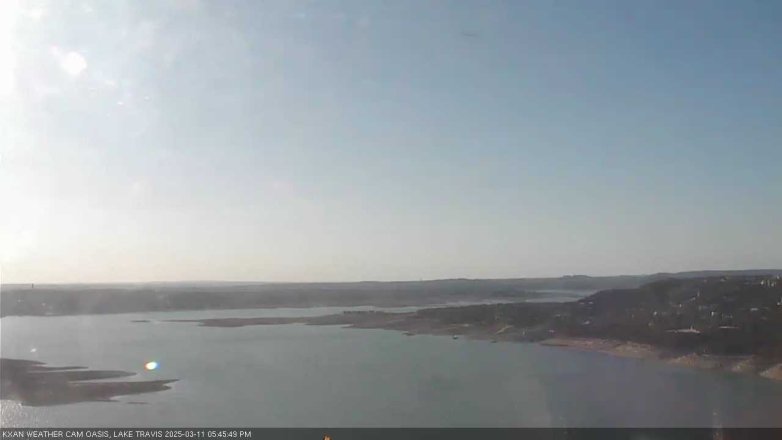 Lake Travis webcam, March 11, 2025 5:45 PM CT