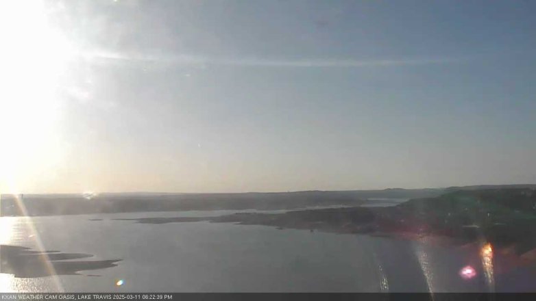 Lake Travis webcam, March 11, 2025 6:25 PM CT