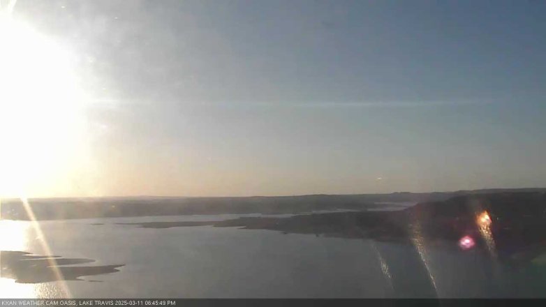 Lake Travis webcam, March 11, 2025 6:45 PM CT