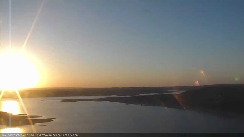 Lake Travis webcam, March 11, 2025 7:25 PM CT