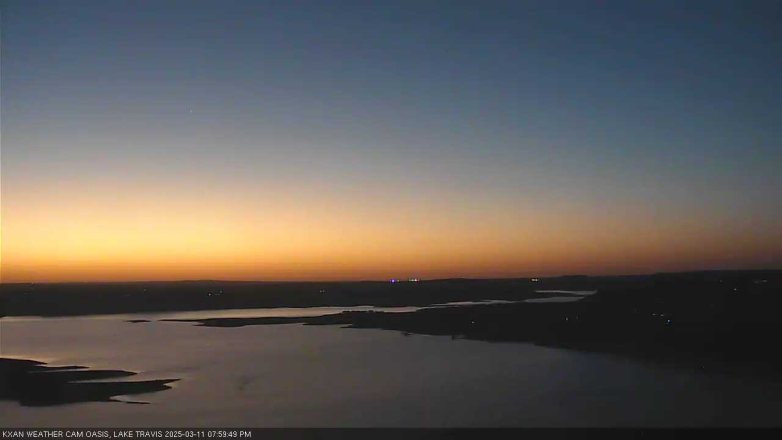 Lake Travis webcam, March 11, 2025 8:00 PM CT