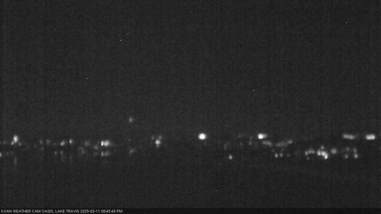Lake Travis webcam, March 11, 2025 8:45 PM CT