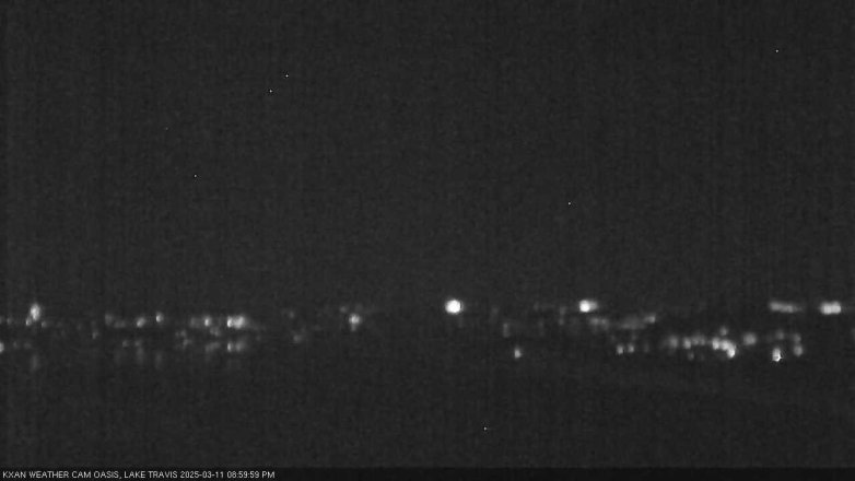 Lake Travis webcam, March 11, 2025 9:00 PM CT