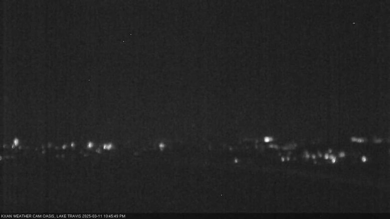 Lake Travis webcam, March 11, 2025 10:45 PM CT