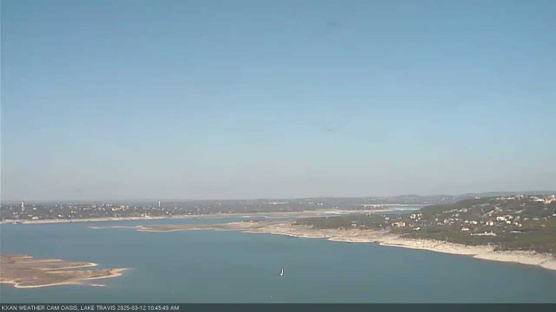 Lake Travis webcam, March 12, 2025 10:45 AM CT