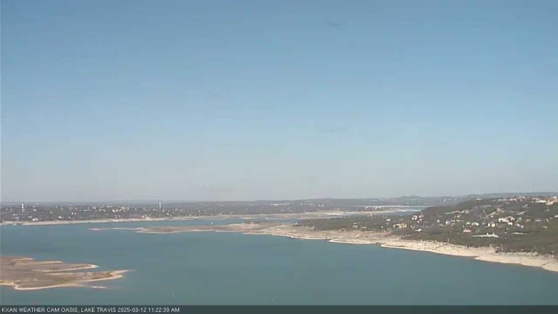 Lake Travis webcam, March 12, 2025 11:25 AM CT