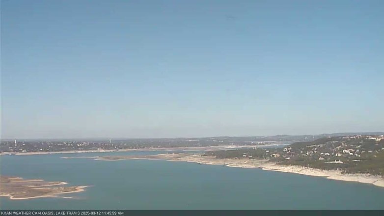 Lake Travis webcam, March 12, 2025 11:45 AM CT