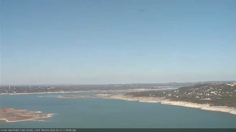 Lake Travis webcam, March 12, 2025 12:00 PM CT