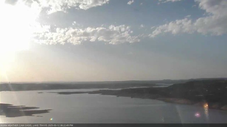 Lake Travis webcam, March 12, 2025 6:25 PM CT