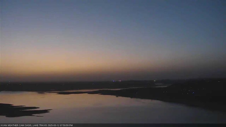 Lake Travis webcam, March 12, 2025 8:00 PM CT