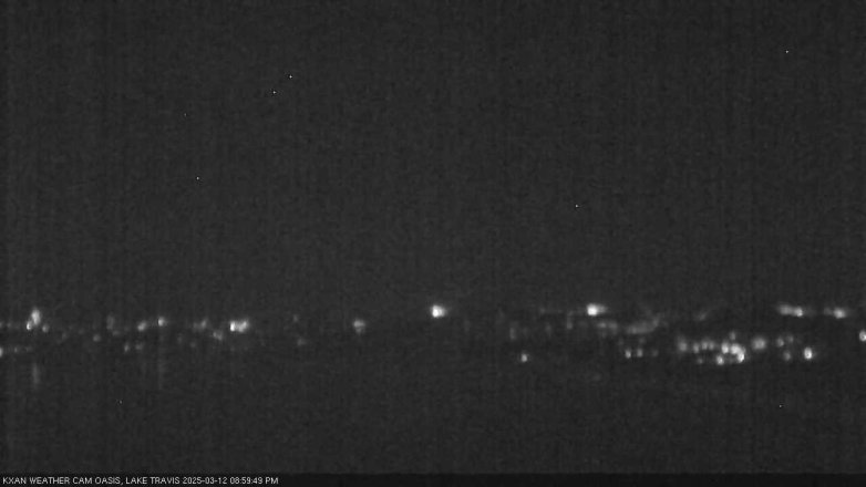 Lake Travis webcam, March 12, 2025 9:00 PM CT